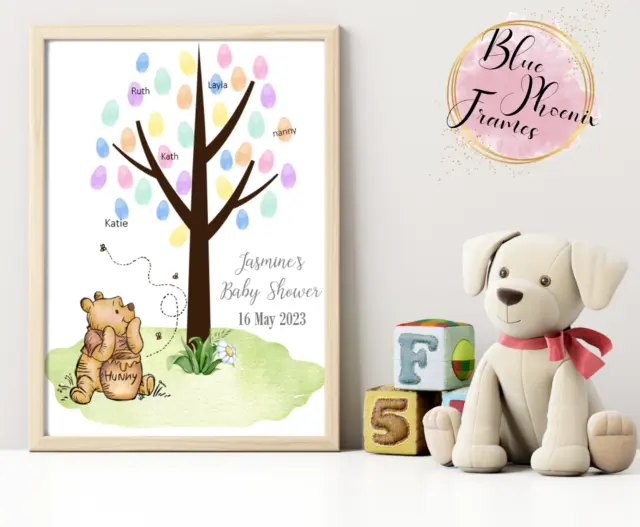 BABY SHOWER - Guest Fingerprint - Keepsake - INK INCLUDED - A4 & A3