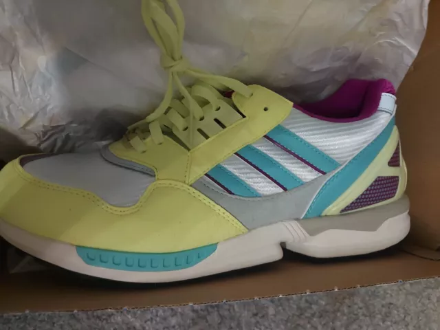 Adidas ZX 9000 Citrus Sneaker 8000 aqua like 43 1/3 1x Test Getragen [Drinnen]
