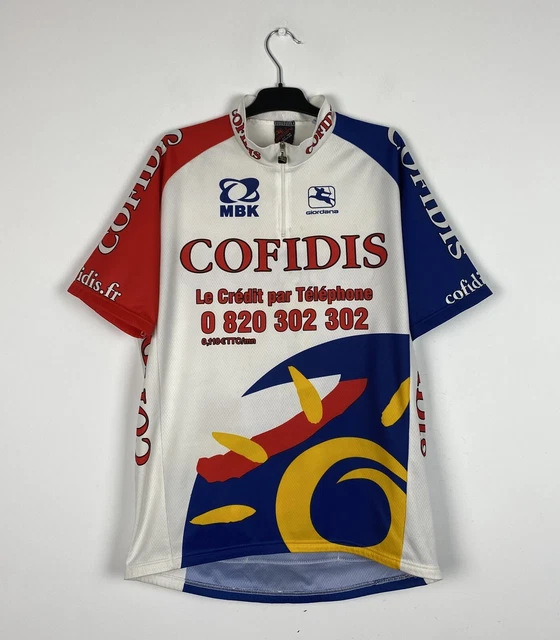 Maillot Cycliste Vintage 1993 - Willy Naessens Belgique - Eddy Merckx - Taille XL