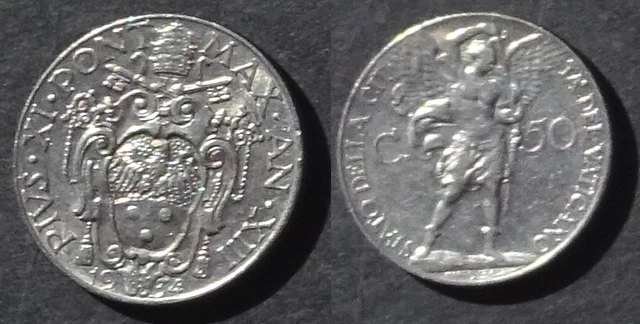 Città del Vaticano - 50 Centesimi di Lira del 1934 - Pio XI