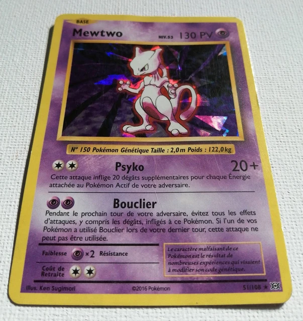 Mewtwo XY Mewtwo Holo Promo Card XY12 Evolutions 51/108 French Pokmon Card, Authentic & Playable Mewtwo 52 Promo Mewtwo XY Mewtwo Holo Promo Card XY12 Evolutions 51/108 French Pokmon Card, Authentic & Playable Mewtwo 52 Promo