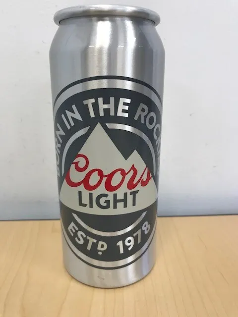 Coors Light Born in the Rockies Original Beer Si Bullet Can Cocktail Cup