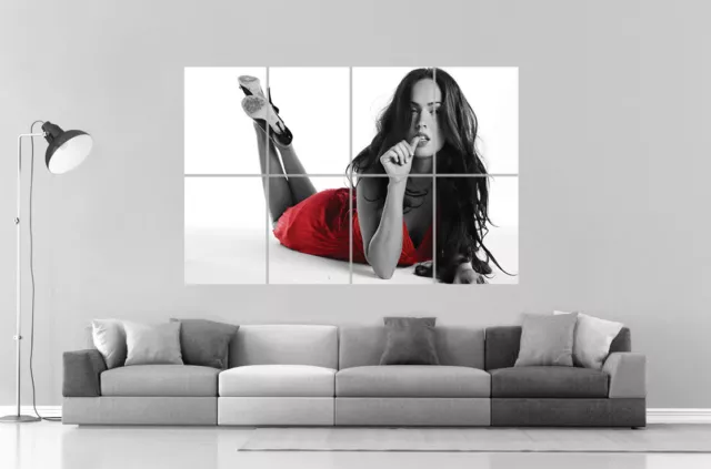 Megan Fox Wall Arte locandina Grande Formato A0 Larghezza Stampa