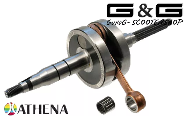 Cigüeñal cigüeñal de carreras Athena 12 mm pernos 85 mm Pleul para Minarelli acostado