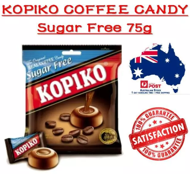 KOPIKO *SUGAR FREE* Oiginal Real Coffee Candy Rich Coffee 75g plus Free Shipping