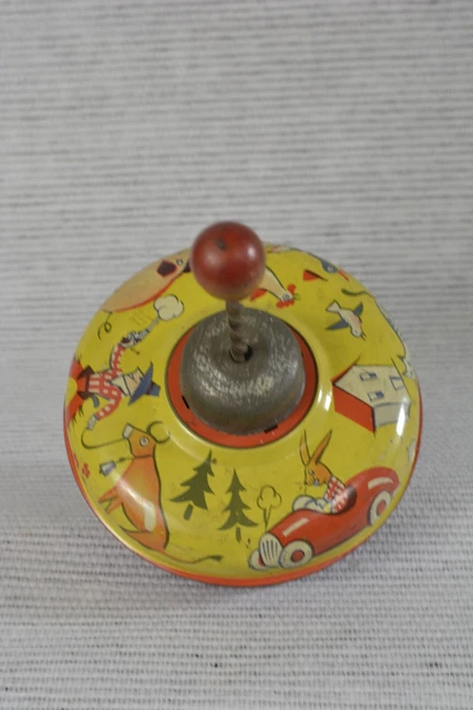 Freak Scene Jouets En Tôle - Toupie Avec Fusée - Toupie En