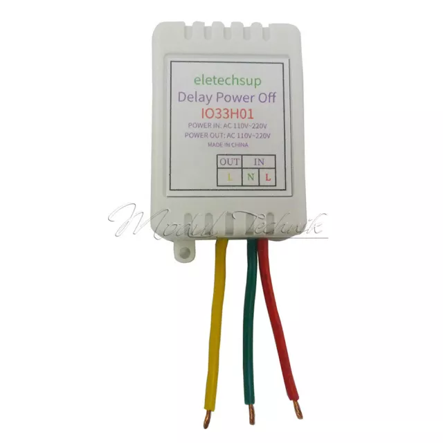 Controlador interruptor de relé de apagado de relé con temporizador ajustable 7A 1 canal AC110-220V