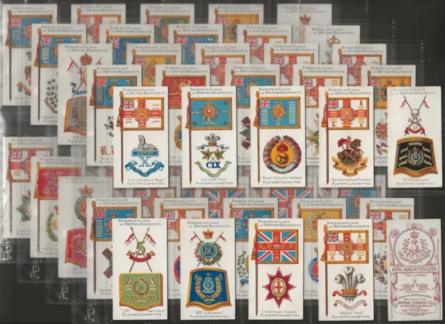 Players-Full Set- Badges & Flags British Regiments 1904 (Brown Back Unnumbered)