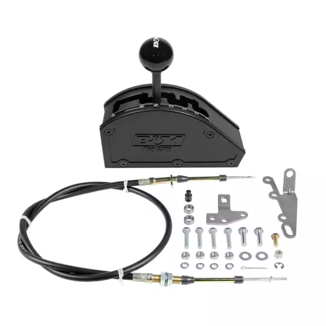 B&M 80902 Pro Gate Automatic Shifter GM 4 speed with Rear Exit Cable