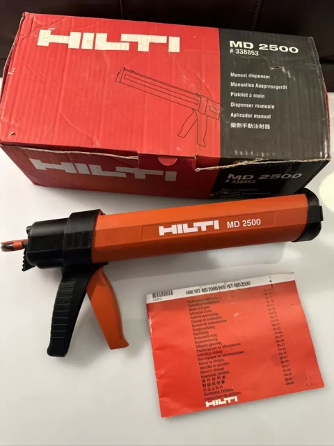 HILTI MD 2500 Epoxy Sealant Adhesive Caulk Dispenser Industrial Gun TOOL ONLY