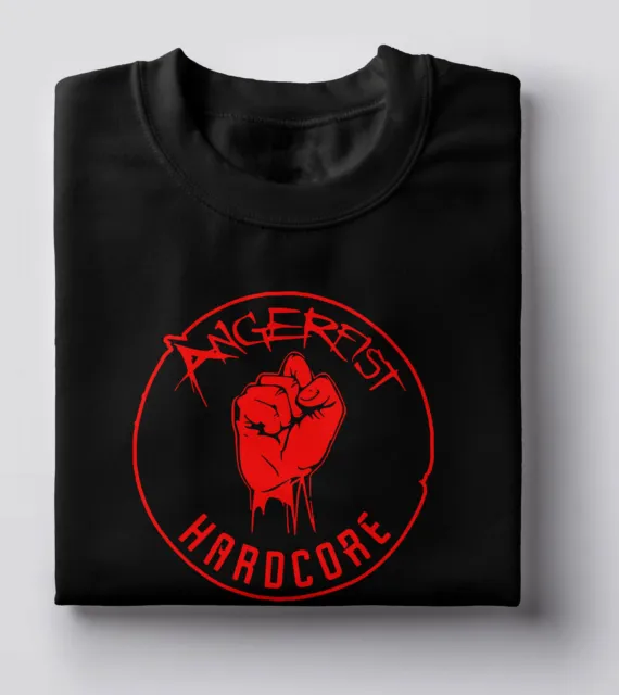 Angerfist T shirt Hardcore Techno Gabber Moh Dutch Dance Music Rave Scene - Red