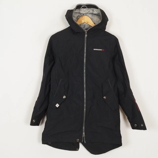 Parka Femme Didriksons Greta - Taille EU 40 (UK 14) - Bleu Avec Capuche à Fourrure - Occasion Très Bon état