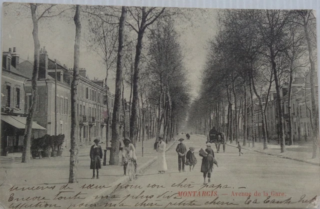 Montargis 45 CPA Avenue Station Good Condition 1908