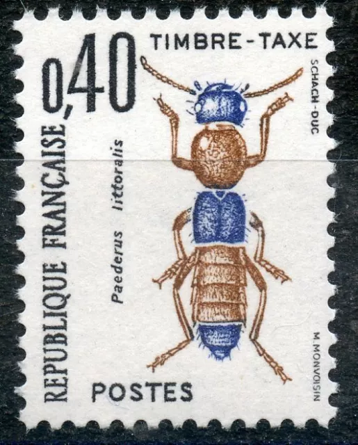 Stamp / Timbre De France Taxe N° 110 ** Insectes / Coleopteres