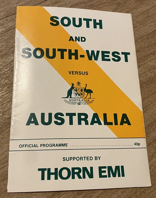 SOUTH & SOUTHWEST Rugby Union Programme 1981 at Kingsholm, Gloucester