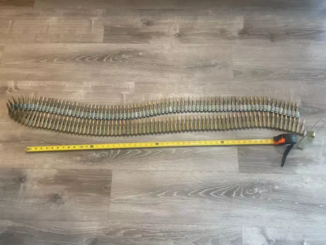 150 Fake Bullet Army Belt Bandolier Military Wood Ammo Costume Simulation Props