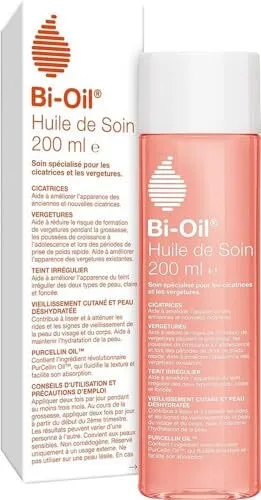 Bi-Oil Huile de Soin Pour la Peau - Soin Spécialisé pour les Vergetures, Cicatri