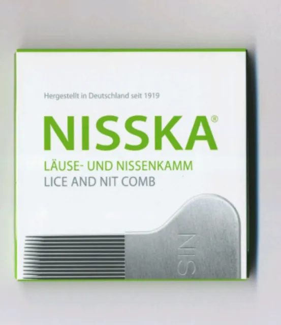 Essential NISSKA Comb Lice Nit Stainless Steel Rid Headlice lice free fast clean