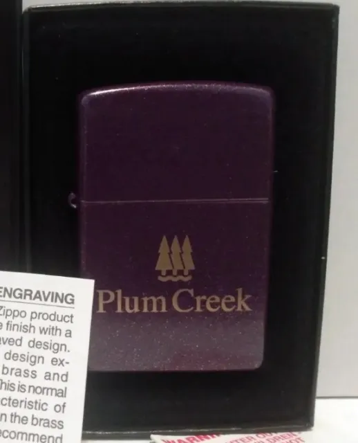 Zippo 2006 A 06 Plum Creek Advertising Salesman Sample Purple Shimmer 2