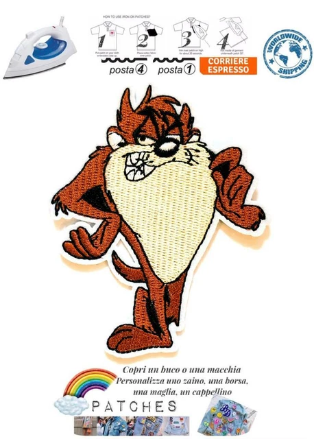 Toppa Termoadesiva Diavolo - 8 Cm, Ricamata, Da Stirare O Cucire Su Giacca E Jeans