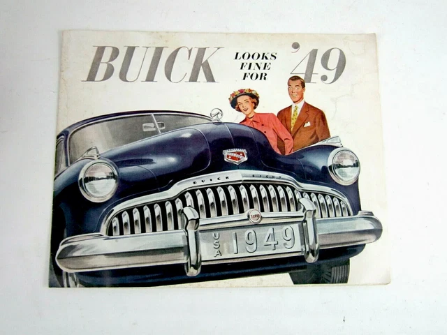 Buick PROMO PRINT BROCHURE 1949 Roadmaster Super Dynaflow Thoroughbred  b4