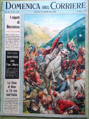 La Domenica del Corriere 26 Giugno 1966 Aldo Moro Bezzecca Cina Mao Tour Gimondi 