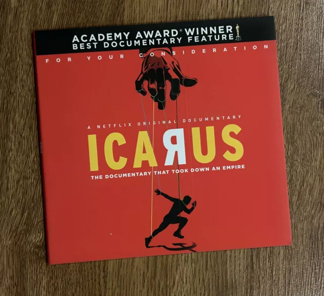 Icarus (DVD, 2017, FYC, Netflix) Russian Olympic Doping Scandal - Documentary