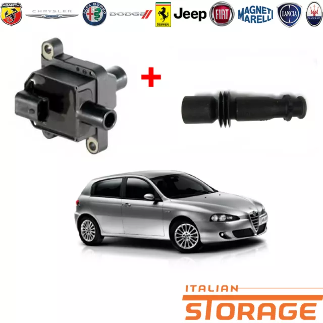 147 156 166 Gt Twin Spark Kit 4 Pz Bobina Accensione Nuovo Bosch  1227030071
