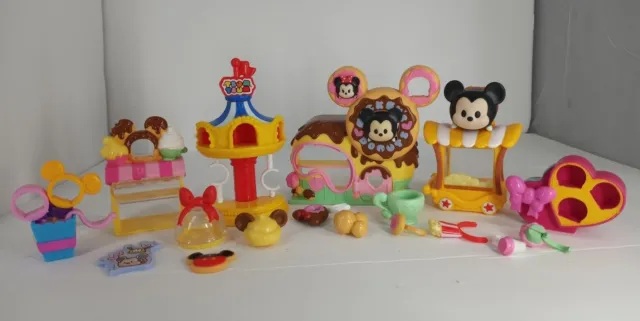 Disney Tsum Tsum Minnie 90yrs Mickey Mouse Lot W/ Accessories S/M/L St11