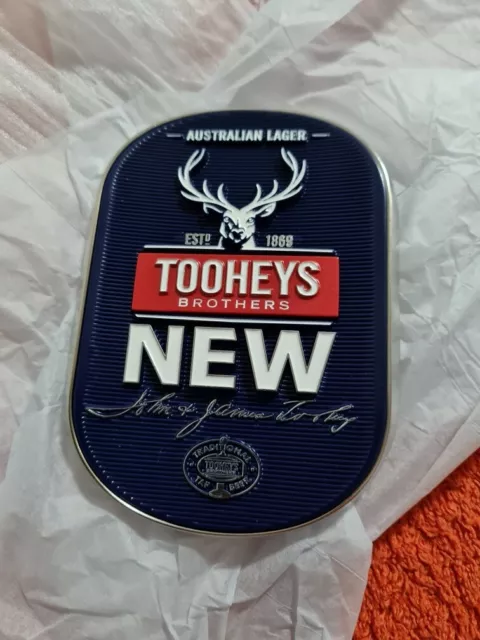 Beer Tap Badge Decal Metal Tooheys New NEW Top Topper