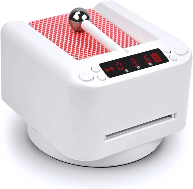 Automatic Card Dealer Machine, 360° Rotating, Casino Playing Accessories, UNO