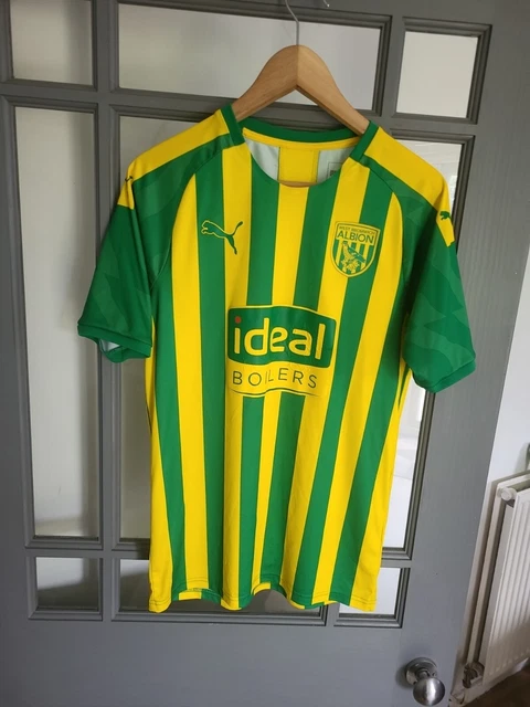 West Brom Albion Fc 2020/21 Auswärts Authentisches Puma Gestreiftes Trikot Shirt Grösse M