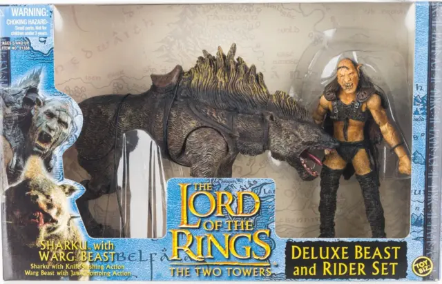 The Lord of the Rings – ToyBiz – Sharku with Warg – Deluxe Beast and Rider Set