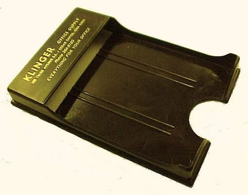Klinger Office Supply Cedar Rapids Iowa IA Note Pad Holder Vintage Advertising