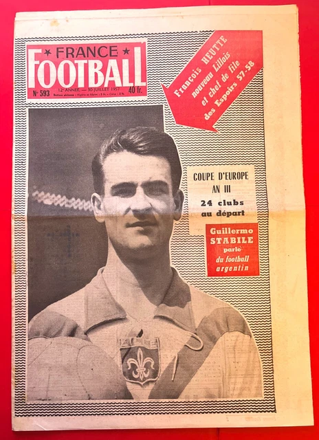 France Football N°725 De 1960 – Spécial Coupe D’Europe Nice/Real – Édition Originale