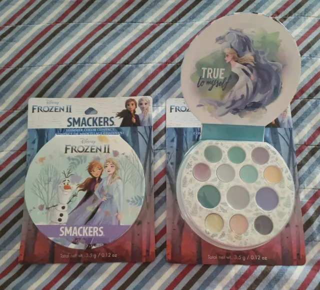 Smackers Disney Frozen II Shimmer Color Compact Lot of 2 With 13 Colors Each NEW