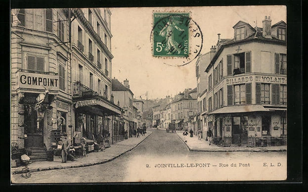 CPA Joinville-le-Pont, Rue du Pont 1911