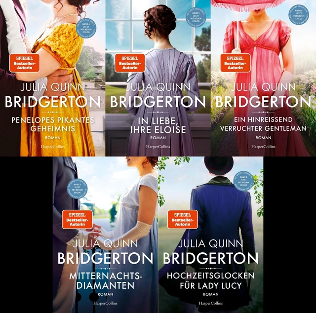 JULIA QUINN DIE BridgertonSerie Band 48 plus 1 exklusives Postkartenset EUR 64,00 PicClick FR