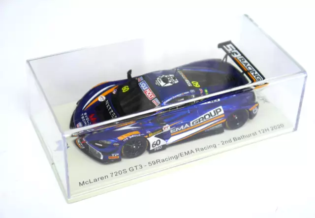 McLaren 720S GT3 59 / EMA Racing - 2nd Bathurst 12H 2020 60, Spark 1:43 Showcase