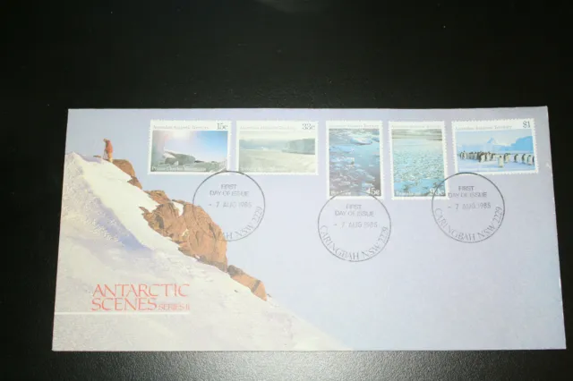 AUSTRALIAN ANTARCTIC LONG FIRST DAY COVER SCENES SERIES ll 1985 #lfc72b