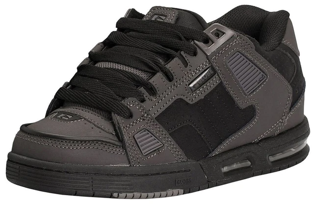 GLOBE SABRE SCARPE da ginnastica da uomo Nabuck Skate nere in