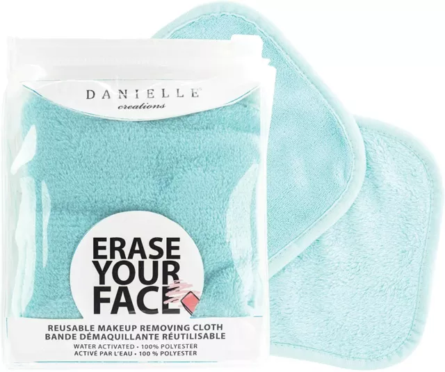 Danielle Creations Erase Your Face Make-up Entferner Tuch aquablau