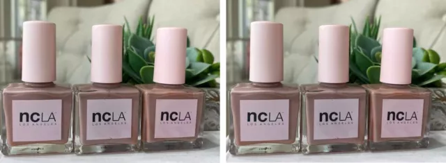 6 NCLA Nail Polish Luxury Lacquer - 75° IS FREEZING IN LA Full Size NWOB