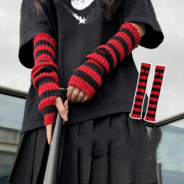 Stile Copripiede Lavori A Maglia Maniche Braccio Donna Scaldagambe Tubo Medio Copertura Calze