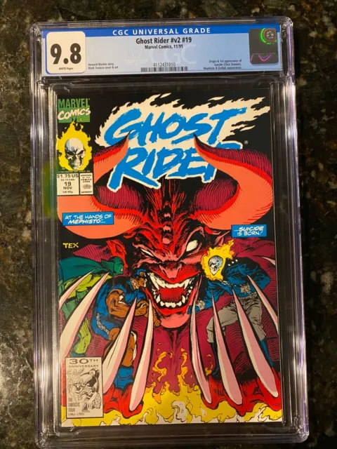 Ghost Rider #19 CGC 9.8 KEY 1st app Suicide New UNCIRCULATED CASE!!!