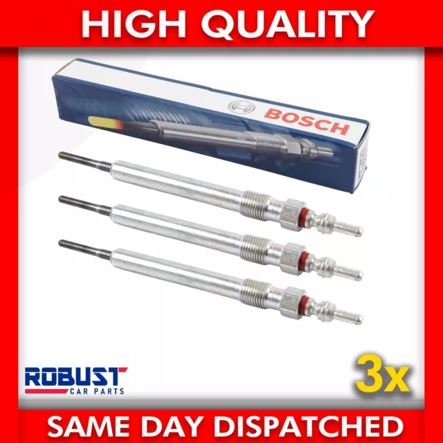 3X Bosch Glow Plug For Vw Golf Passat Polo Audi A3 A4 Seat Ibiza Leon 0250403009