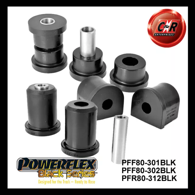 Powerflex Black Fr Wbone Innere & RR Träger Mnt Buchsen für Opel Astra MK2 85-91