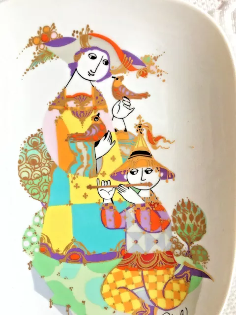 Excellent!1 Schale - Teller RARITÄT Rosenthal  Wiinblad 22 cm Commedia dell`Arte