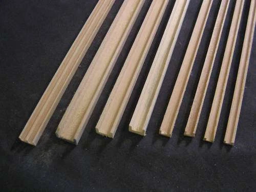Groove Edge Molding 1/4"  -  36" LONG 1pc     dollhouse - Channel molding