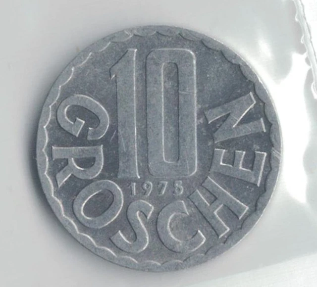 Austria Coins - 10 Groschen  1975    *1390